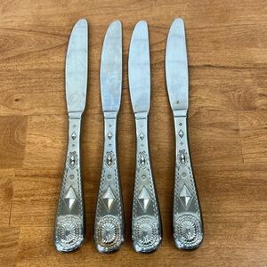 Wallace taos stainless steel butter knives set of 4